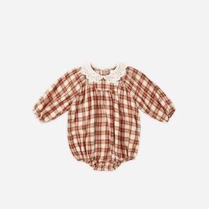 NWT Rylee + Cru Heidi Romper Red Plaid